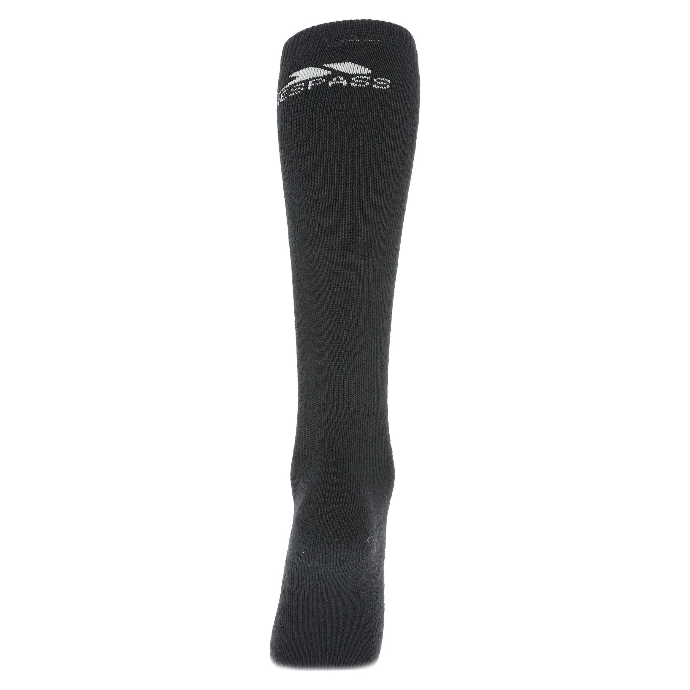 Tech Luxury Unisex Merino Wool Blend Ski Tube Socks in Black - Image 4