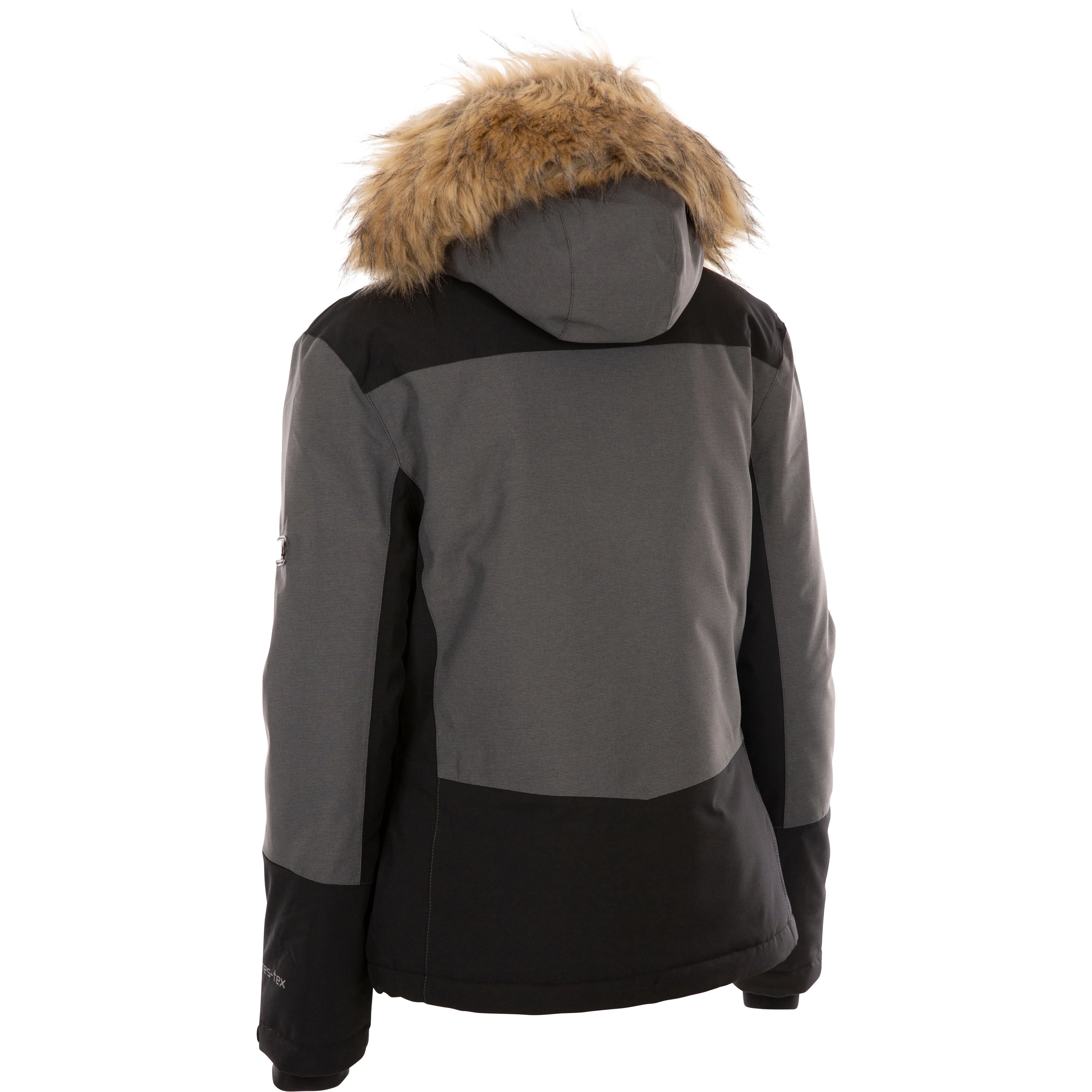 Temptation Womens Padded Waterproof Ski Jacket in Black - Image 4