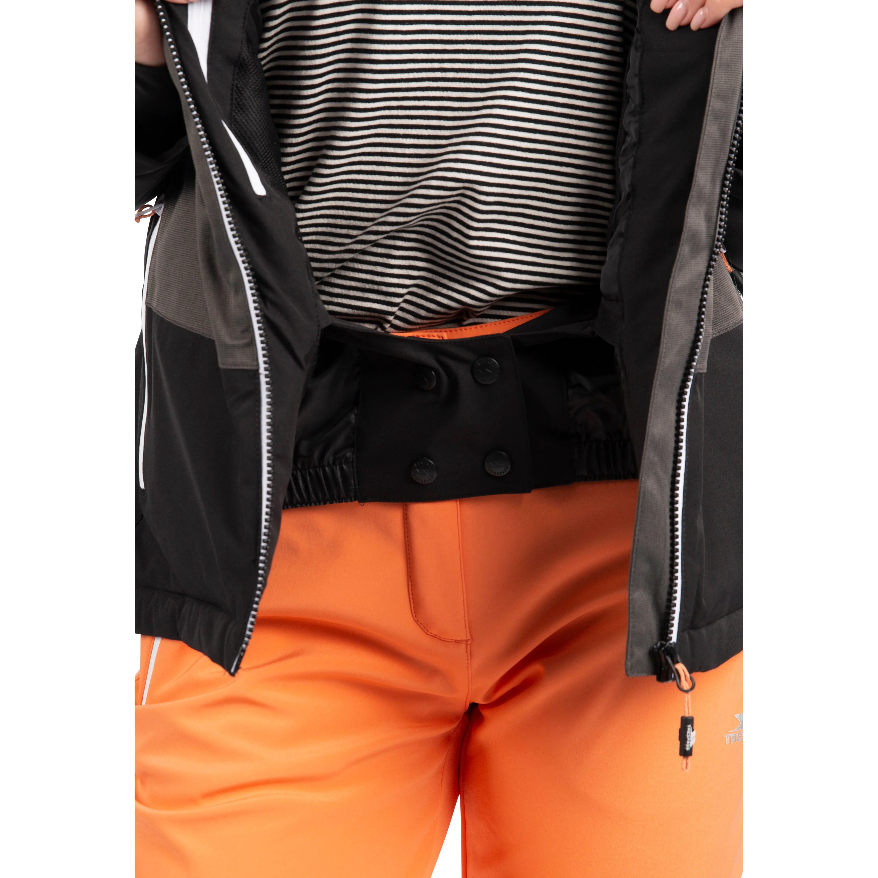 Temptation Womens Padded Waterproof Ski Jacket in Black - Image 6
