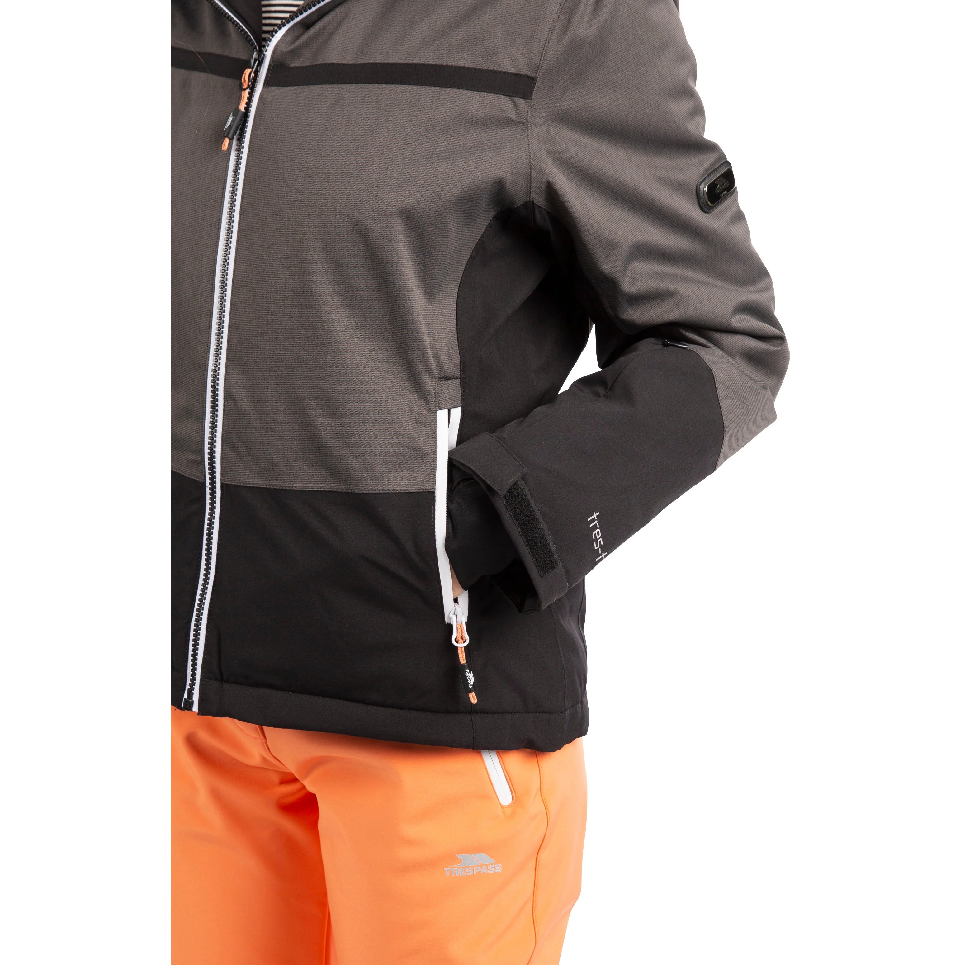 Temptation Womens Padded Waterproof Ski Jacket in Black - Image 7