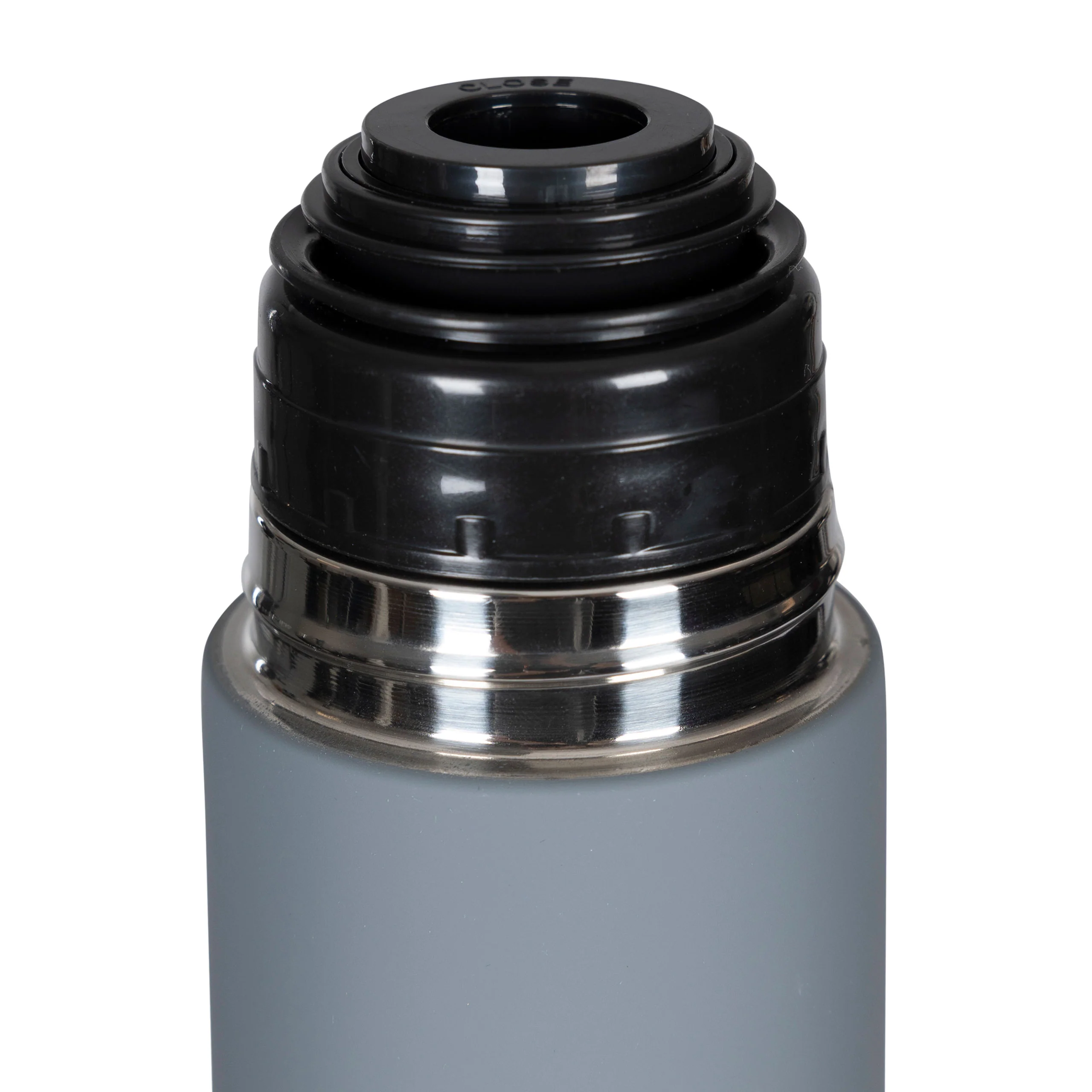 Torre Vacuumed Steel Flask in Grey - Image 4