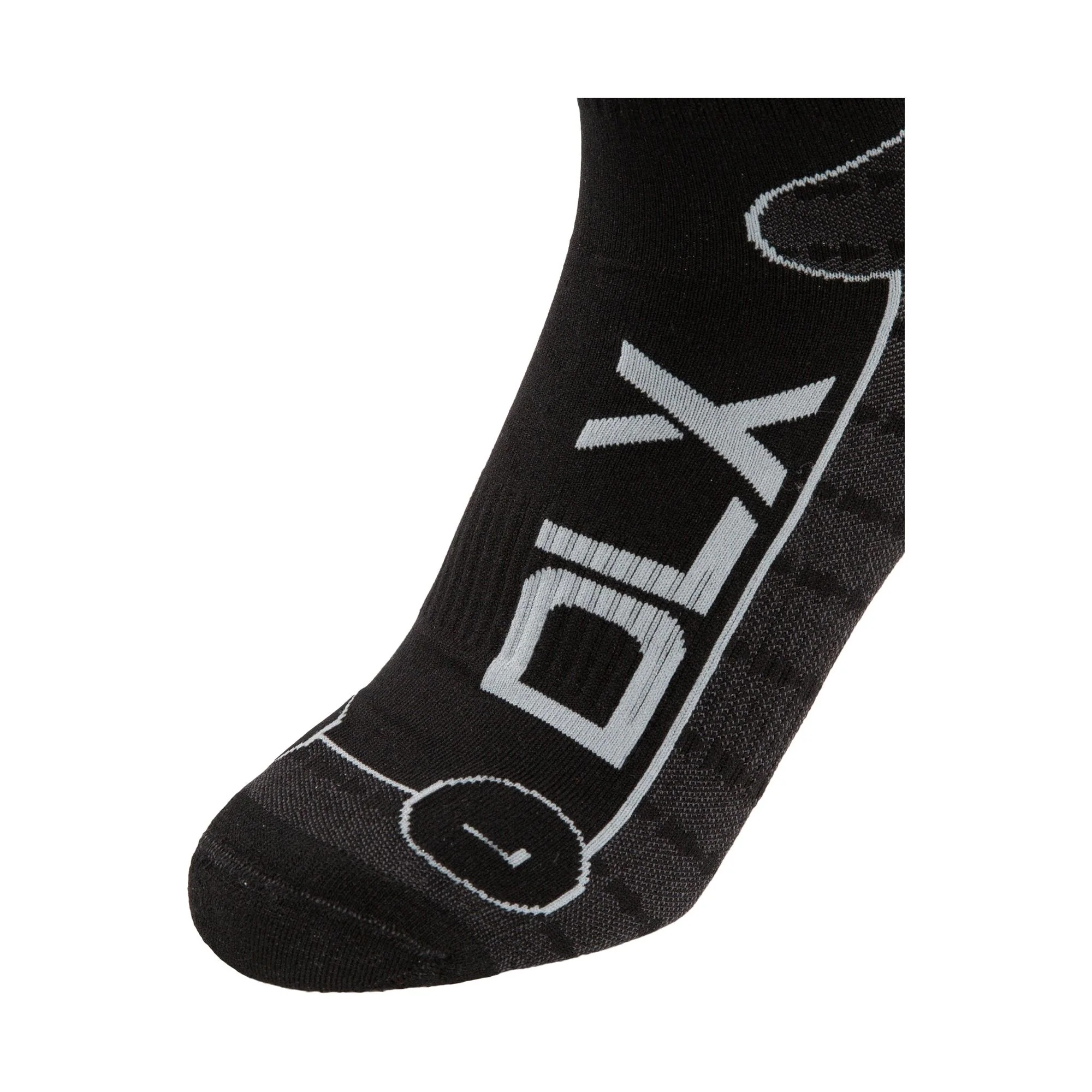 Trapped Unisex Ultralight DLX Merino Wool Blend Ski Socks in Black - Image 6