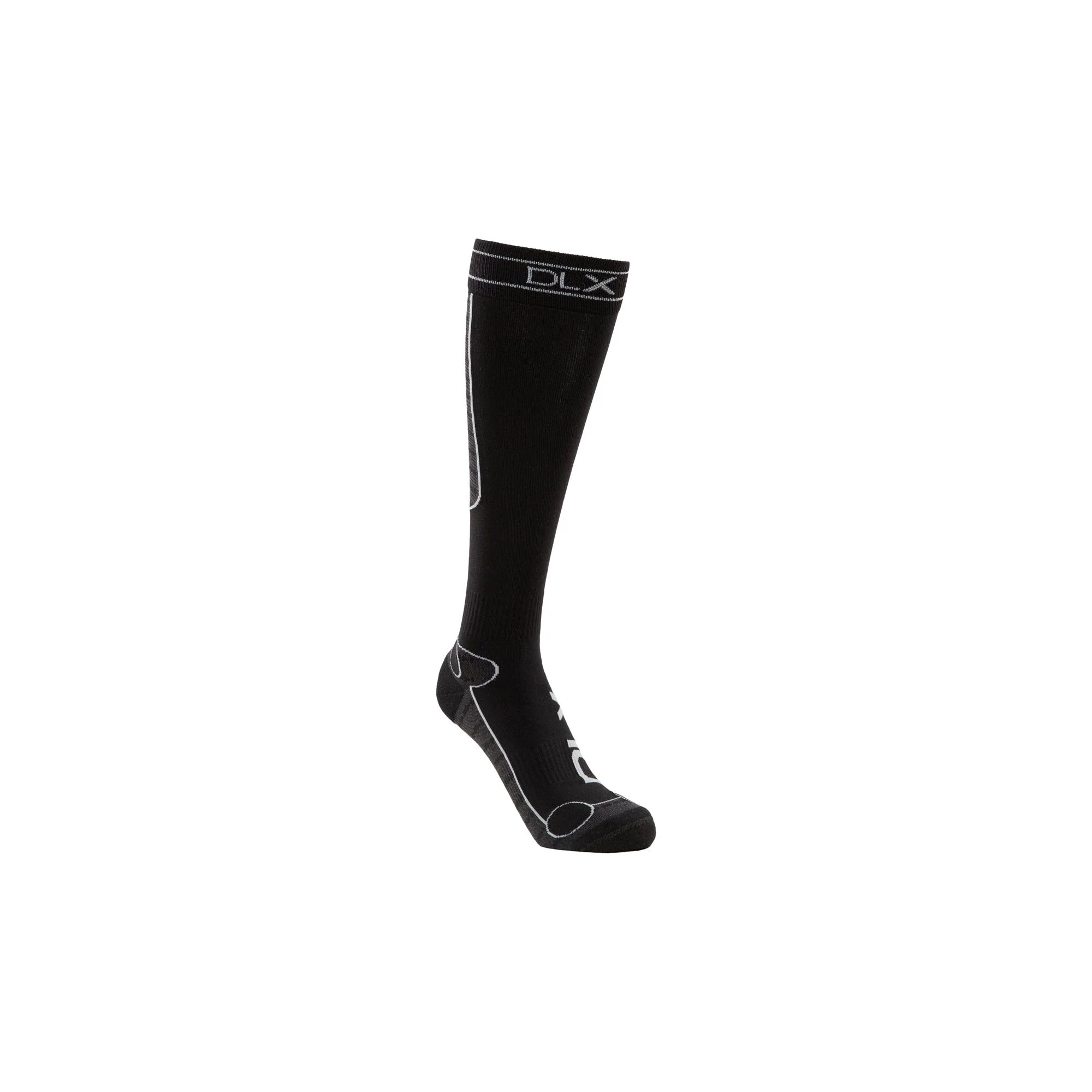Trapped Unisex Ultralight DLX Merino Wool Blend Ski Socks in Black - Image 7