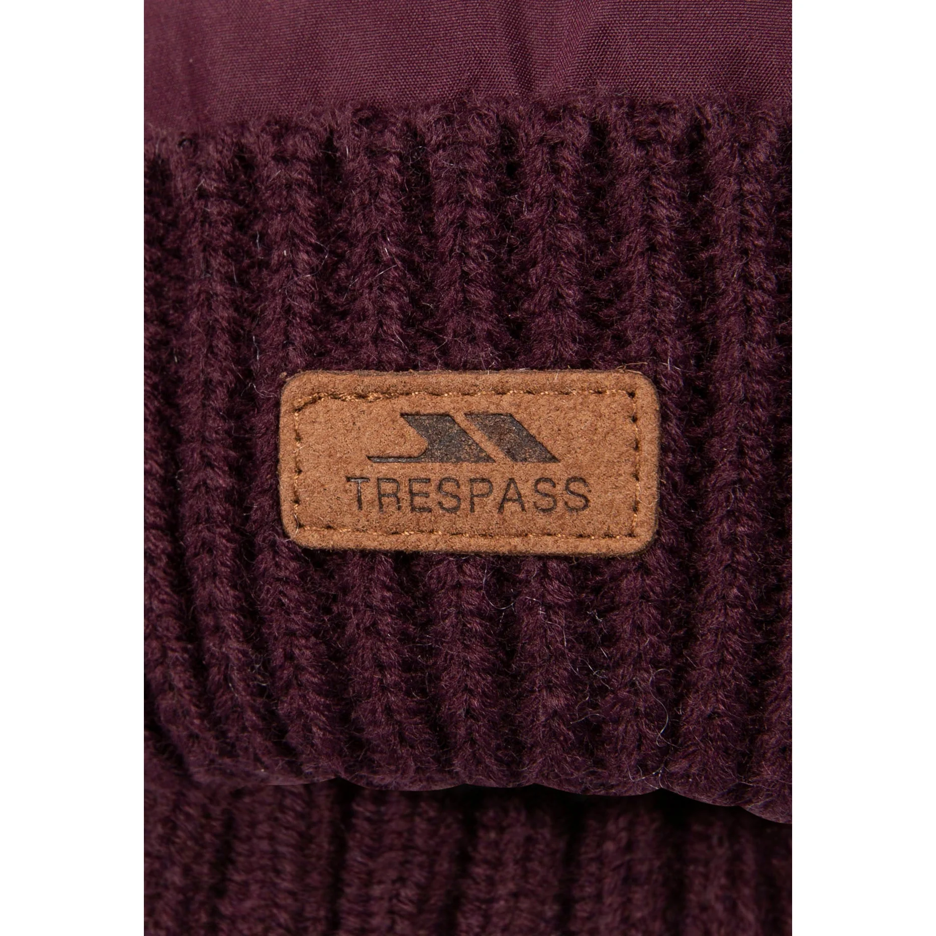 Trespass Reine Womens Knitted and Lined Hat in Fig - Image 4