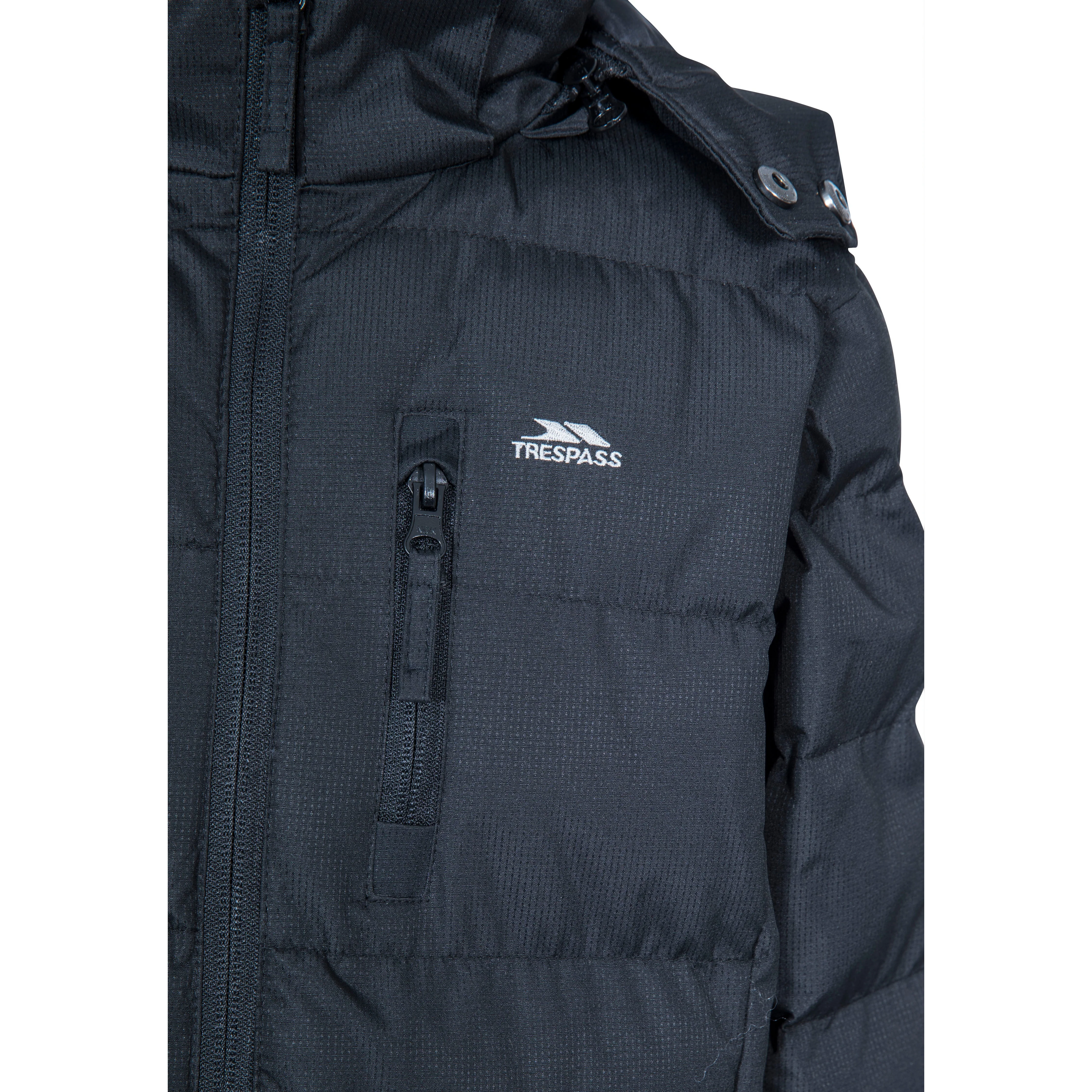 Tuff Boys Padded Casual Jacket in Black - Image 7