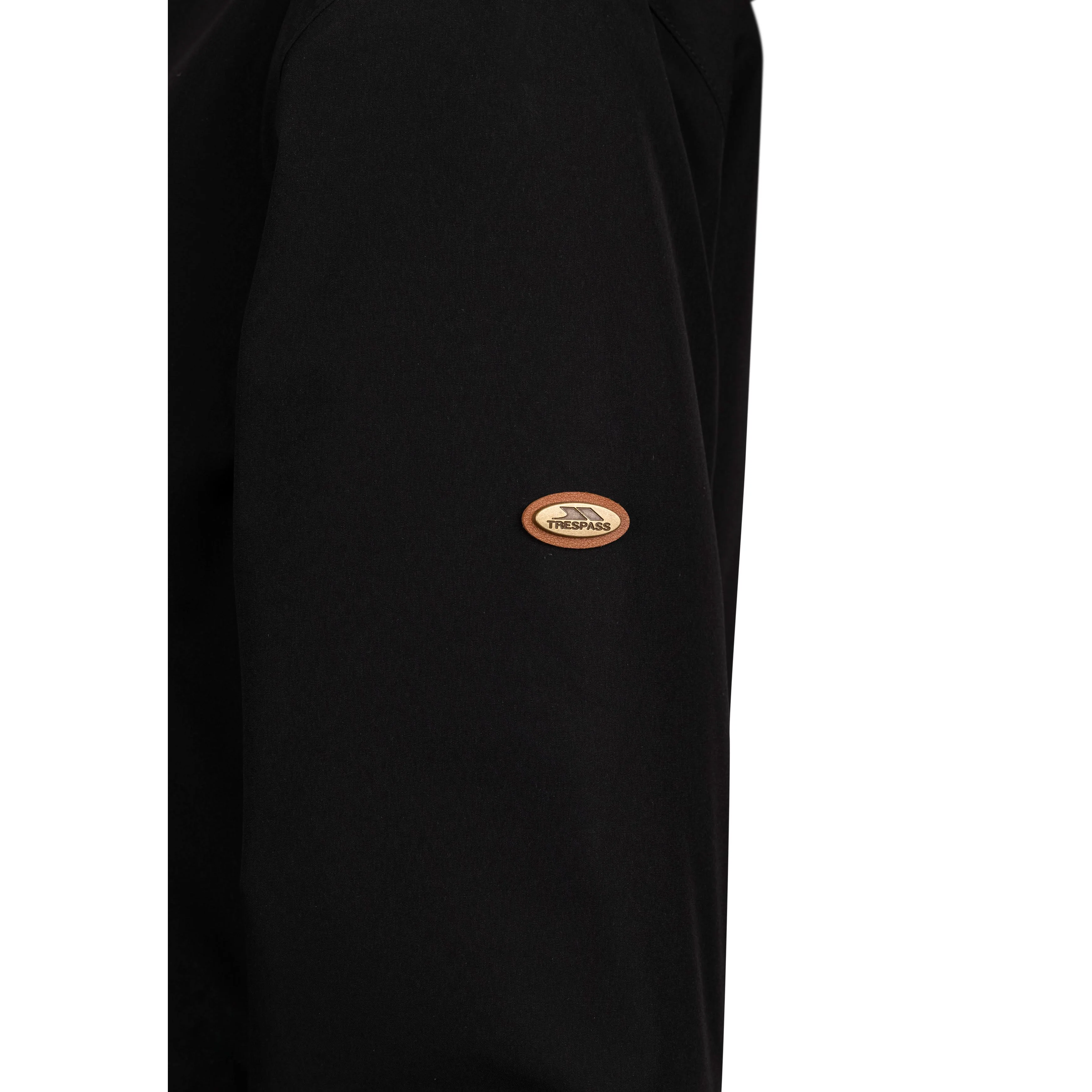 Vailsom Womens Longer Length Padded Fleece Lined Waterproof Jacket in Black - Image 4