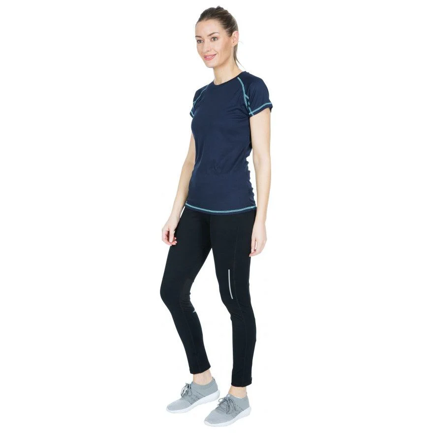 Viktoria Women's Active T-Shirt - Navy - Image 3