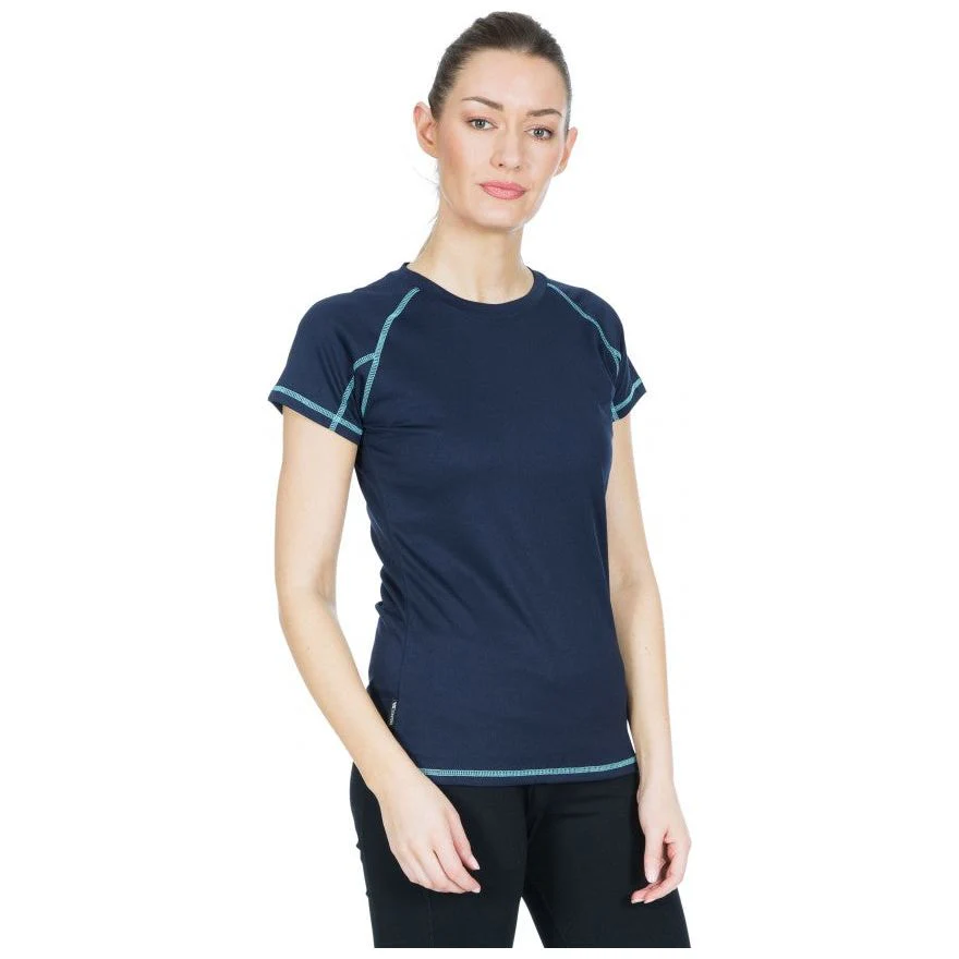 Viktoria Women's Active T-Shirt - Navy - Image 4