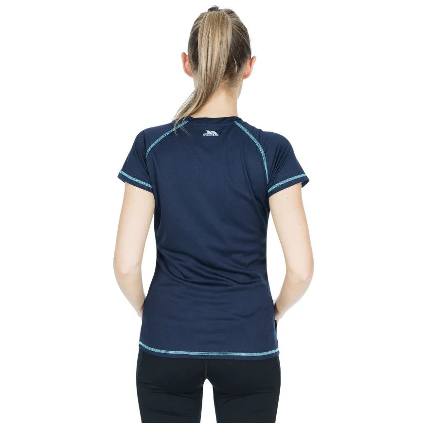 Viktoria Women's Active T-Shirt - Navy - Image 7