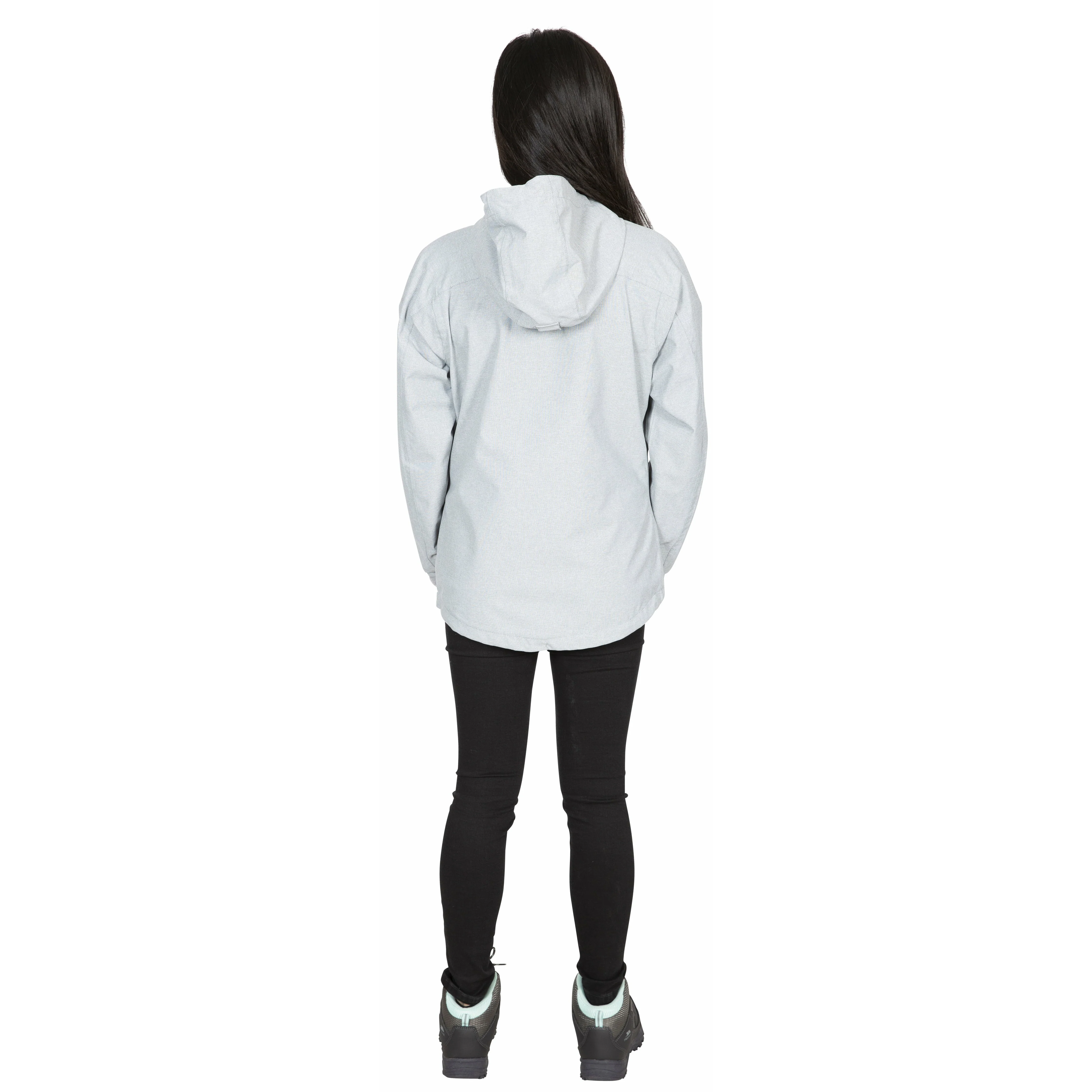 Virtual Women's Unpadded Waterproof Jacket in Grey Marl - Image 4