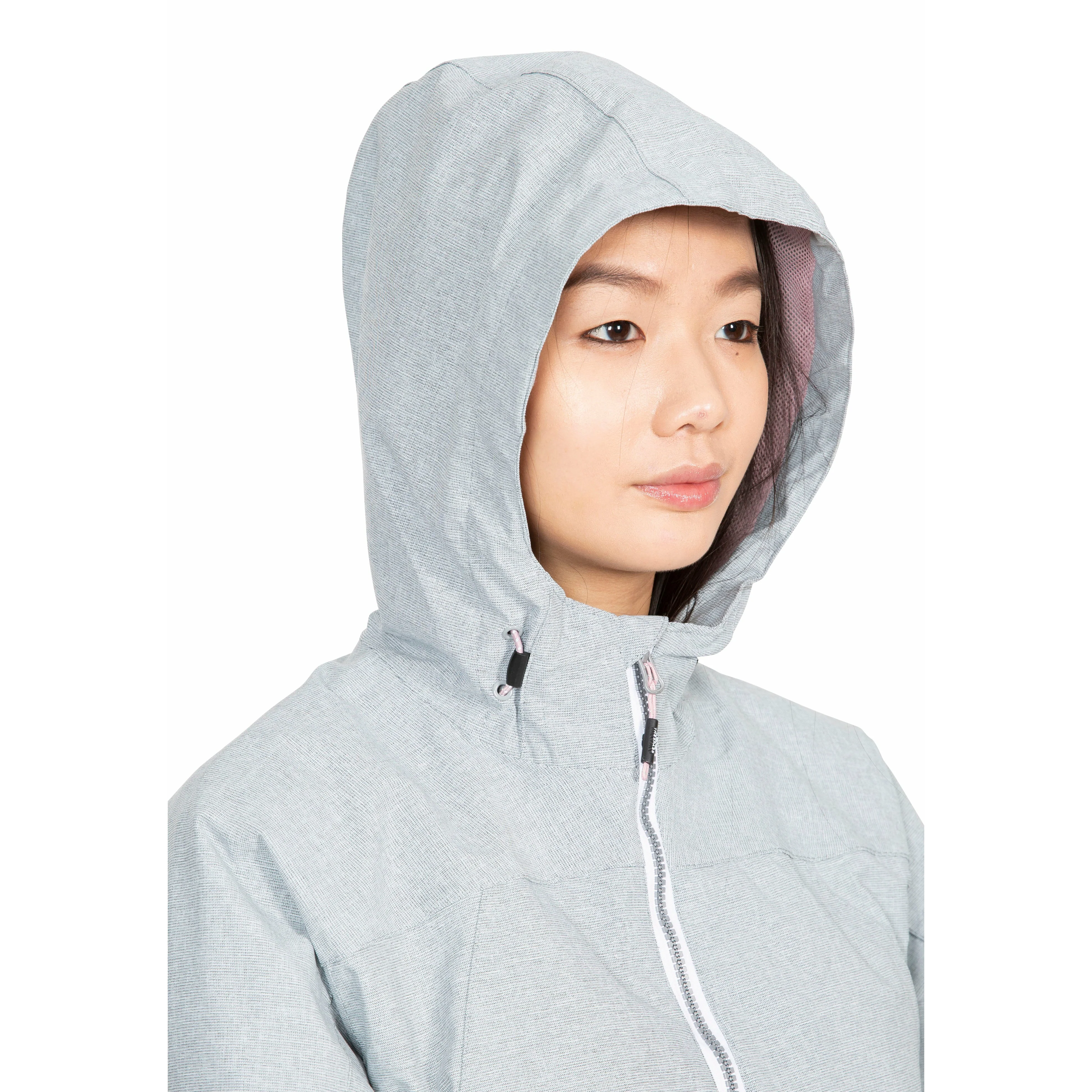 Virtual Women's Unpadded Waterproof Jacket in Grey Marl - Image 5