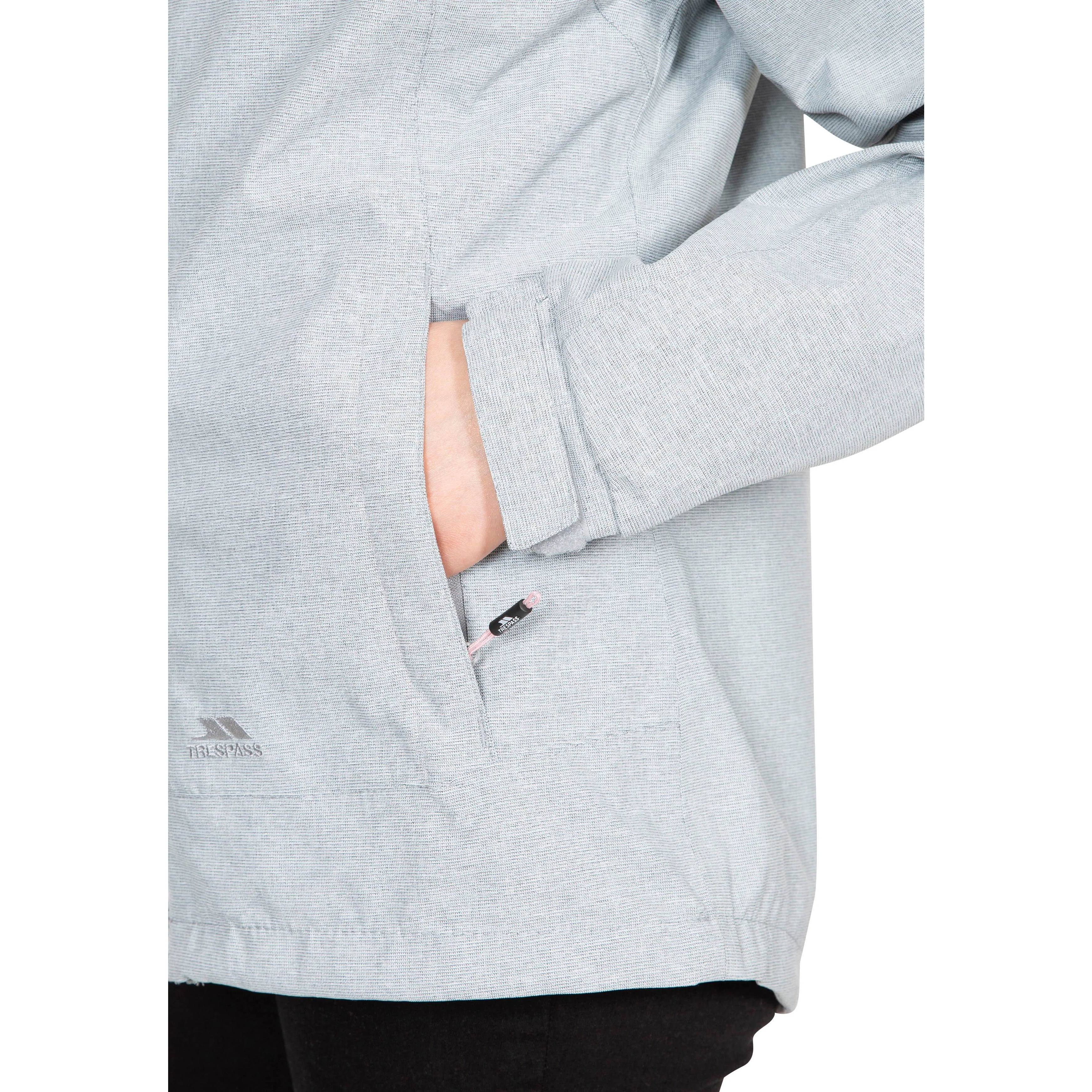 Virtual Women's Unpadded Waterproof Jacket in Grey Marl - Image 6