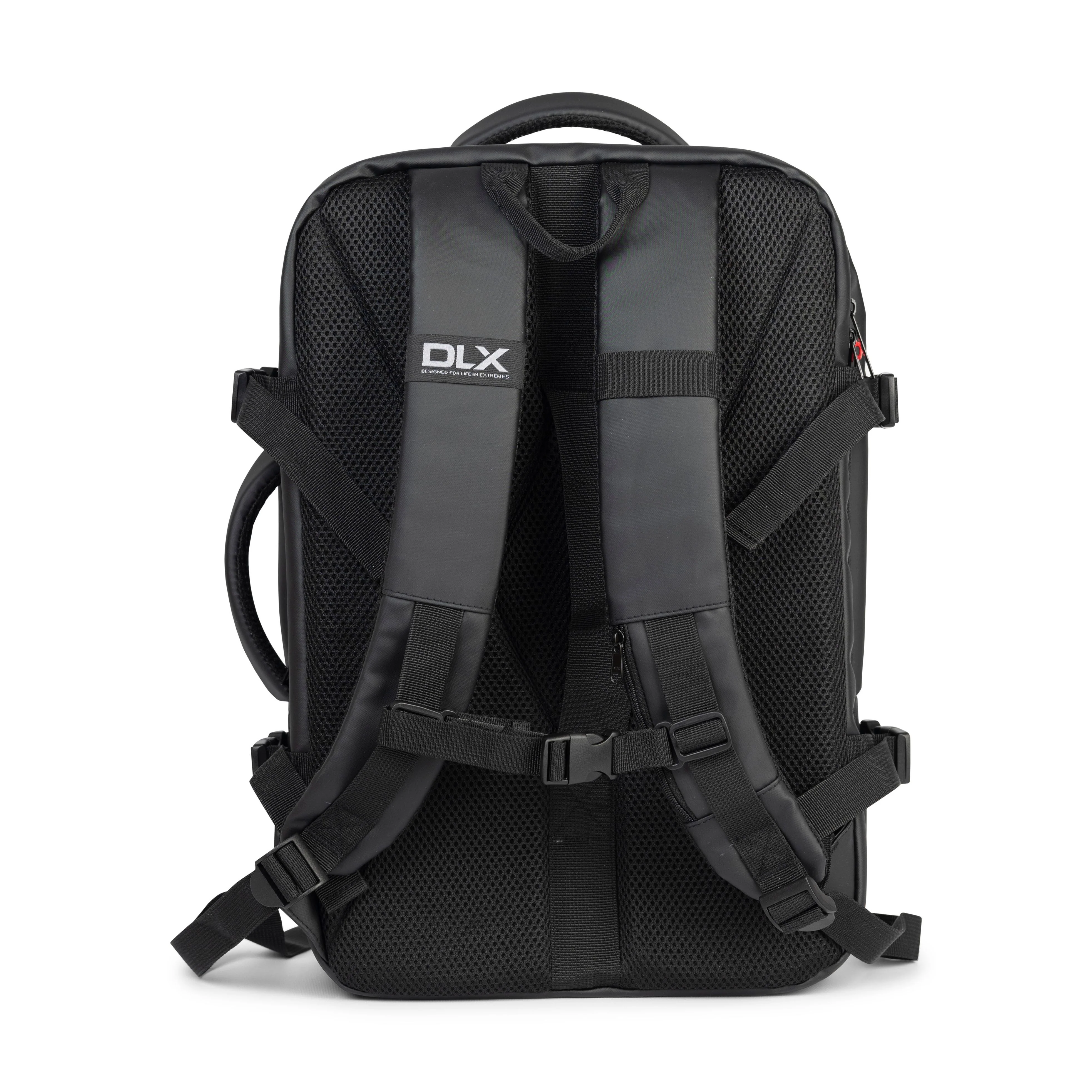 Volmos DLX Expandable Travel Rucksack in Black - Image 2