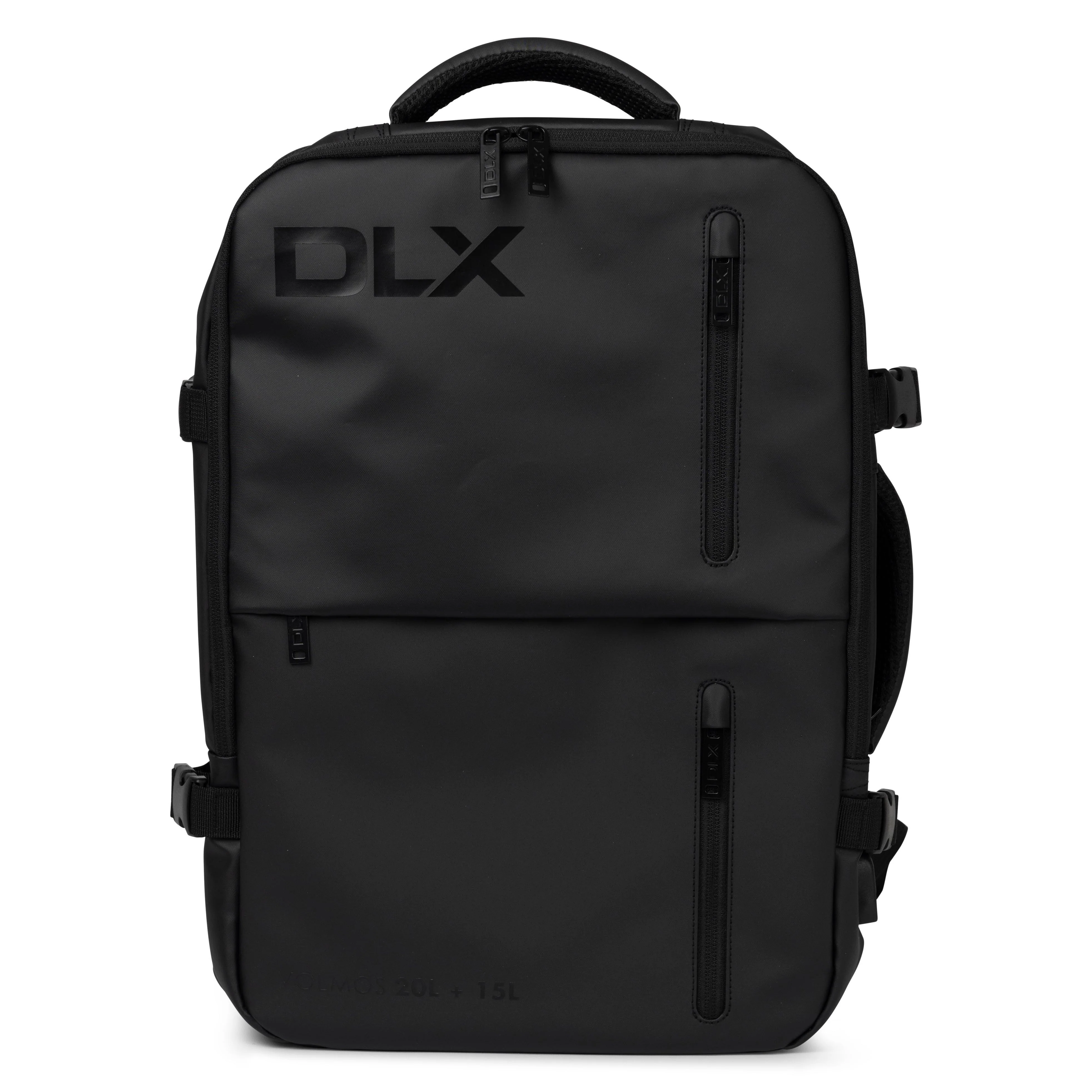 Volmos DLX Expandable Travel Rucksack in Black - Image 4