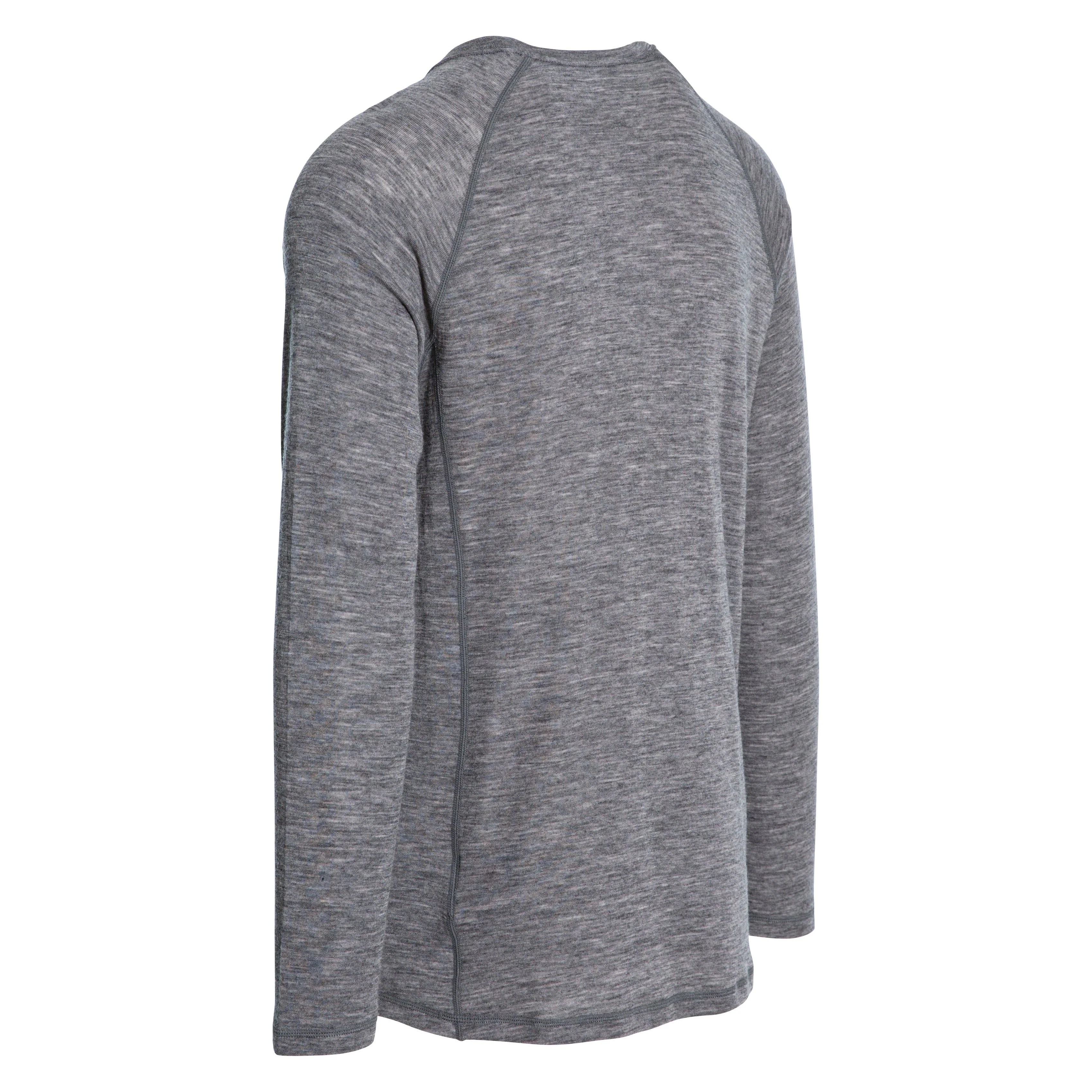 Wexler Men's 100% Merino Wool Base Layer Top in Dark Grey - Image 2