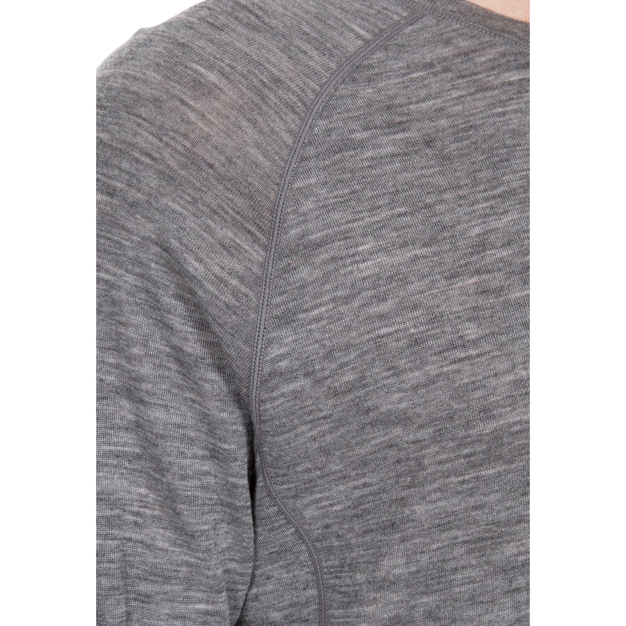 Wexler Men's 100% Merino Wool Base Layer Top in Dark Grey - Image 7